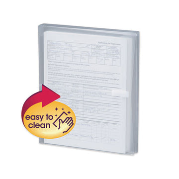 Smead® Poly Side-load Envelopes, Fold Flap Closure, 9.75 X 11.63, Clear, 5-pack freeshipping - TVN Wholesale